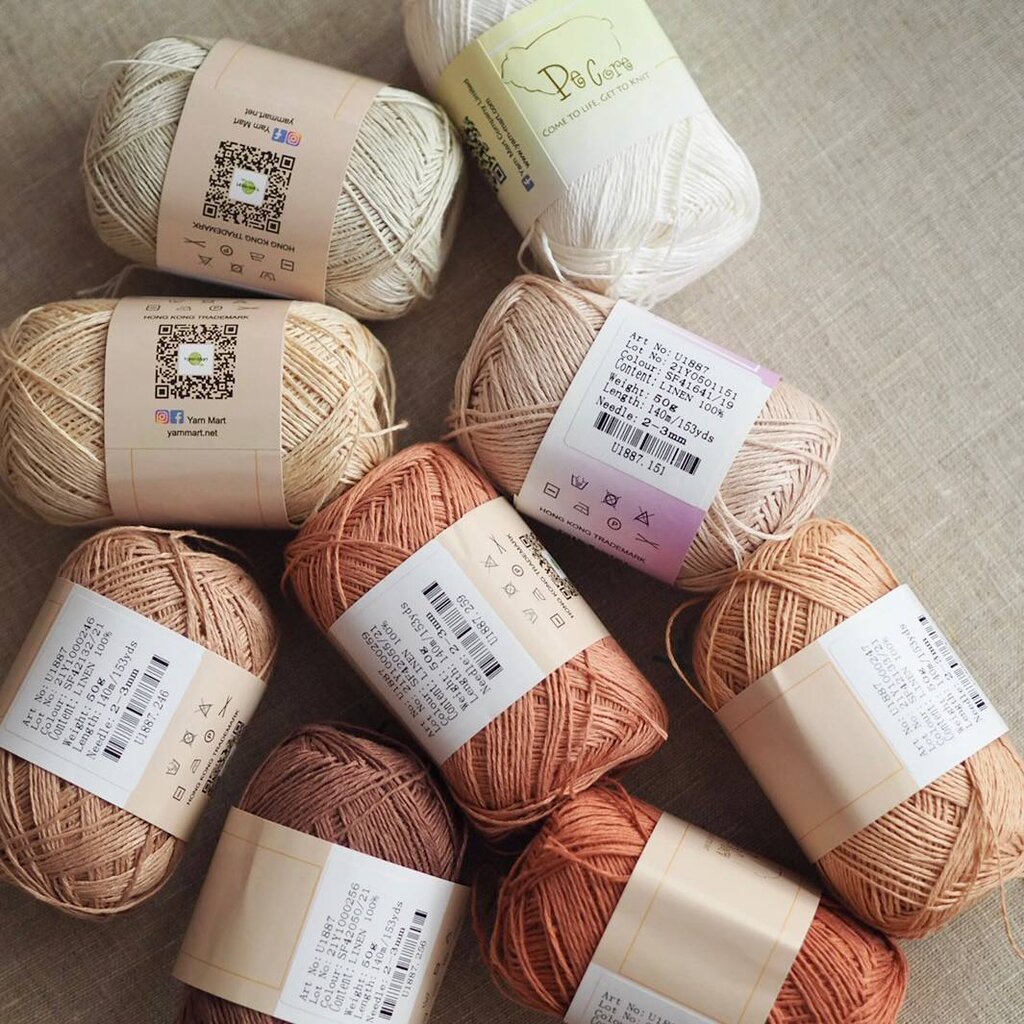 ด้ายลินิน 100 Yarnmart (LINEN 100) U1887 Shopee Thailand