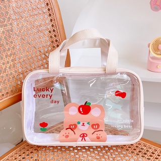 (พร้อมส่ง🌷) Ins PVC bag กระเป๋าใบใส กระเป๋าถือ กระเป๋าพีวีซี กระเป๋าน่ารัก