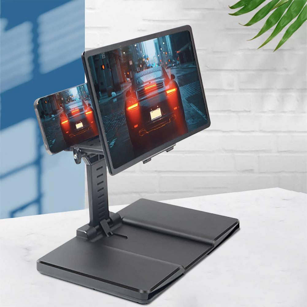 3D Desktop Phone Holder Stand Universal Mobile Phone Screen Magnifier