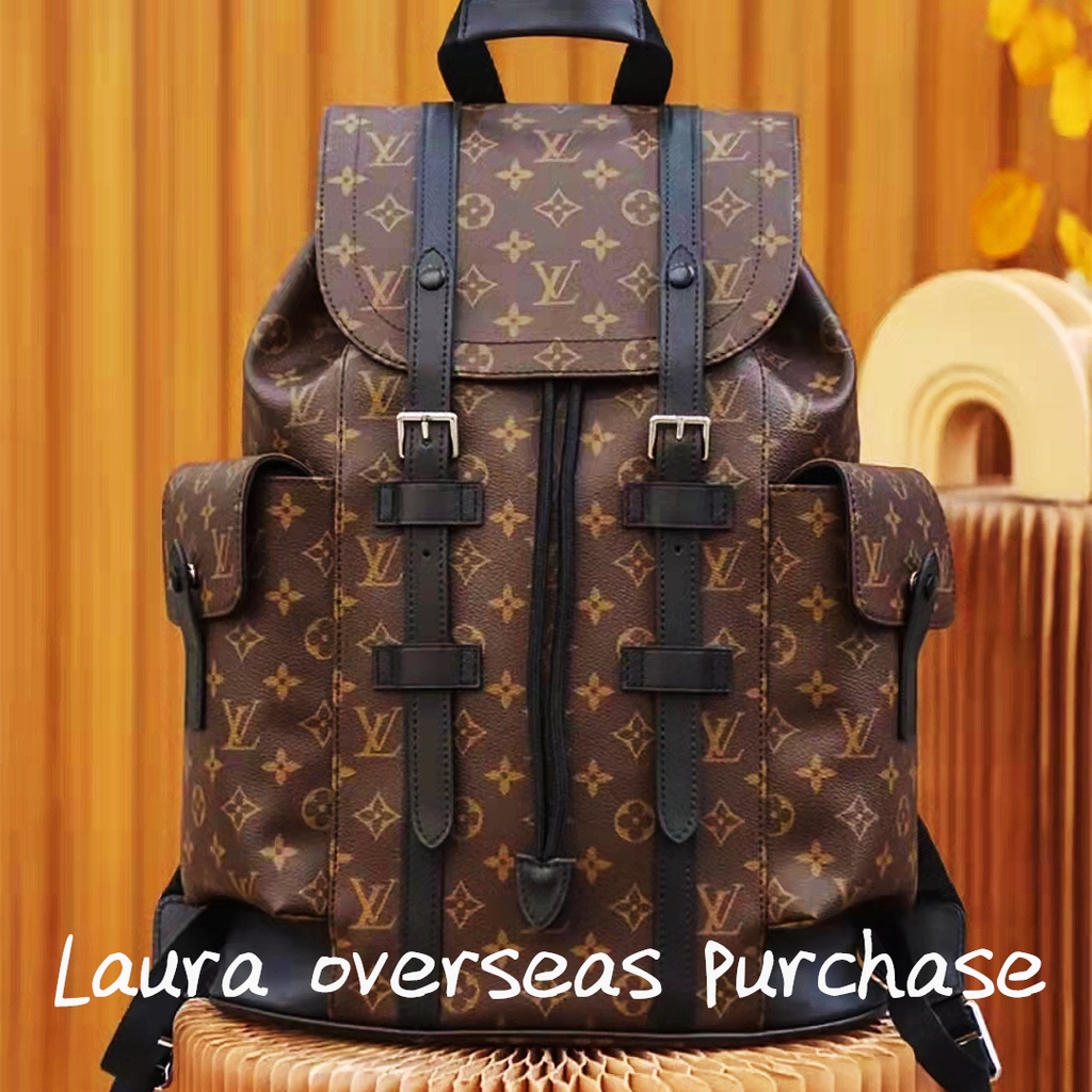 พรีออเดอร์ สินค้าใหม่ของแท้，Louis Vuitton，กระเป๋าสะพายหลังรุ่น CHRISTOPHER MM，Backpack，LV