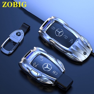 Zobig เคสกุญแจรีโมทรถยนต์ สําหรับ Mercedes Benz Mercedes Benz C E M S CLA CLS CLK GLC GLK G E300 E400 C200 C300