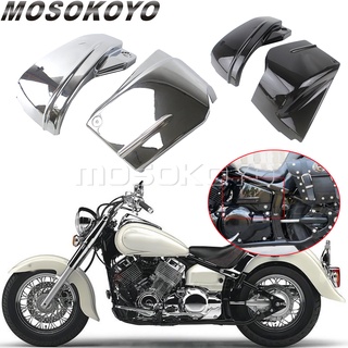 MD-สำหรับ Yamaha รถจักรยานยนต์แบตเตอรี่ด้าน F Airing ปกป้องกันยามสำหรับ Dragstar V-Star XVS650 XVS 650 650A Vstar ลากดาว