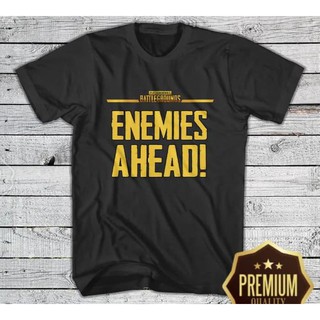 เสื้อยืด COMBED 30S DISTRO PUBG MOBILE ENEMIES AHEAD ธรรมดา!!!