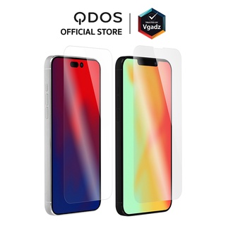 QDOS รุ่น OptiGuard Glass Protect - ฟิล์มกระจกสำหรับ iPhone 14/ 14 Plus/ 14 Pro/ 14 Pro Max ฟิล์มกระจกนิรภัย