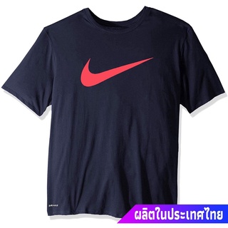 NIKEกัปปะเสื้อยืดยอดนิยม NIKE Mens Dri-Fit Swoosh Tee NIKE Mens Womens T-shirts=yS