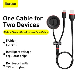 Baseus 5A USB C Cable สายชาร์จ 2In1ชาร์จเร็ว 40W Charger Cable for Huawei P40 Watch Gt