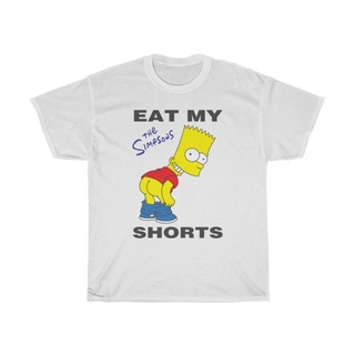 เสื้อผ้าผชเสื้อยืดแขนสั้น พิมพ์ลาย The Simpsons Bart สําหรับผู้ชายS-5XL