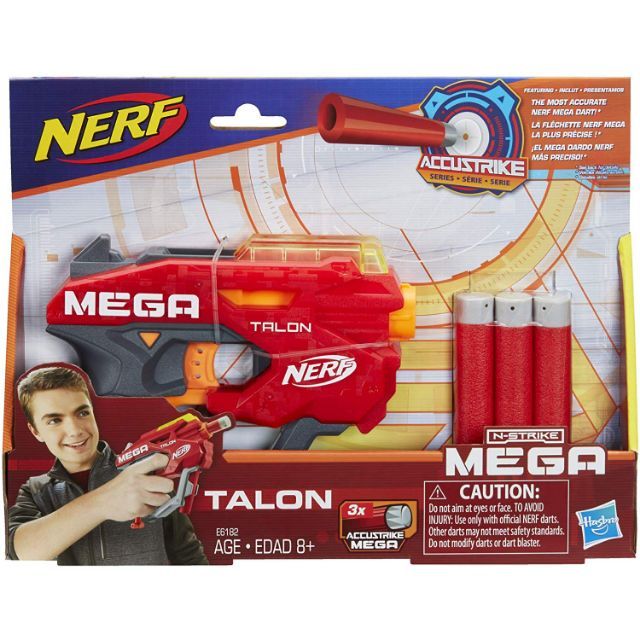 NERF Mega Talon Blaster Gun - Includes 3 Official Accustrike Mega Darts ปืนเนิร์ฟเมก้า