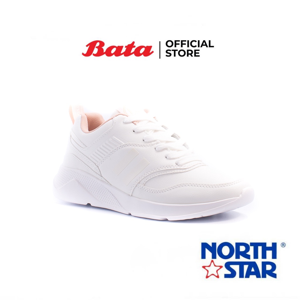 Bata บาจา ยี่ห้อ North Star รองเท้าผ้าใบ รองเท้ากีฬา สนีคเคอร์ สำหรับผู้หญิง รุ่น Budapest สีขาว 5391005