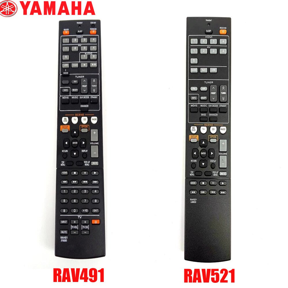 รีโมทคอนโทรลสําหรับ YAMAHA AV RAV521/RAV491 RAV375 RAV462 RAV463 RAV521 RAV522 RX-V377 RX-V447 RX-V4