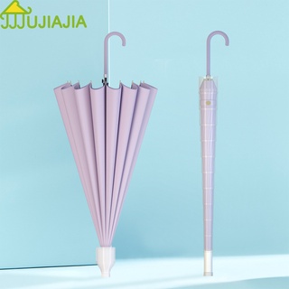 Jujiajia ร่มกันลม กันน้ํา กันหยด 16 กระดูก ขนาด 120 ซม. พร้อมเคสยาว กัน UV