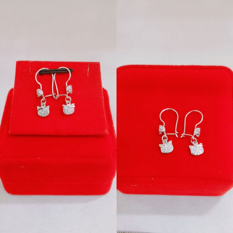 MATA Hello Kitty Eye 925 Silver ต่างหูผู้ใหญ่ At41