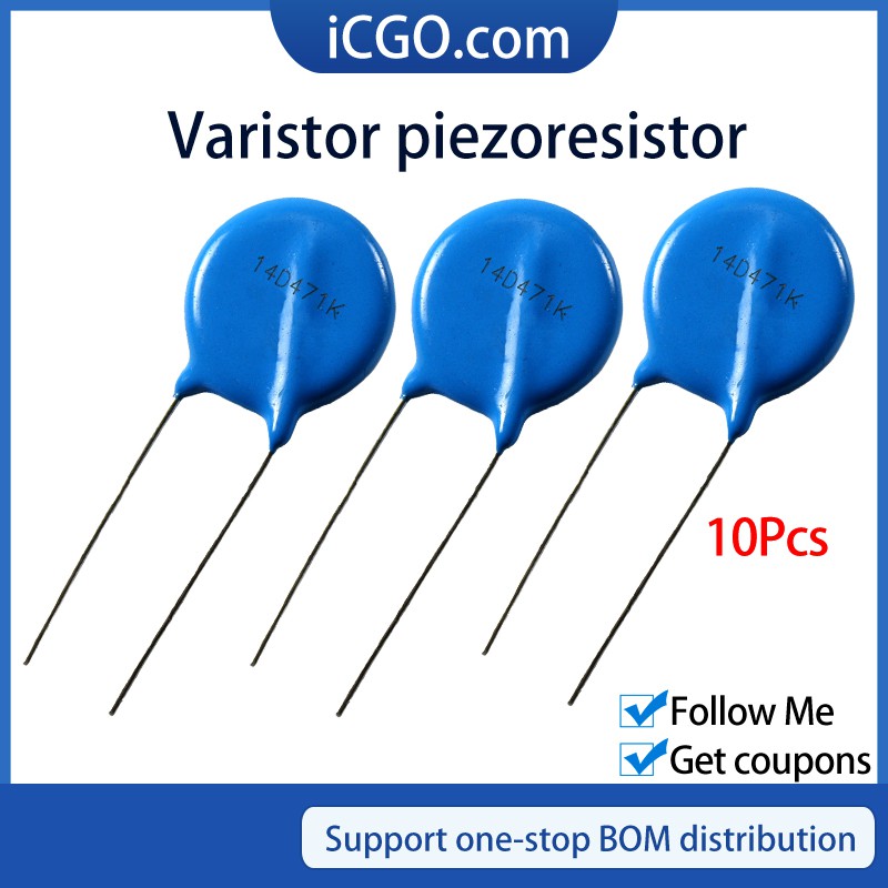 10 ชิ้น Vartor Piezoresistor 14D181K 14D201K 14D221K 14D241K 14D271K 14D301K 14D331K 14D31K 14D471K 