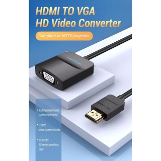 Vention HDMI to VGA Adapter 1080P HDMI Male to VGA Female Converter With/Without audio,power