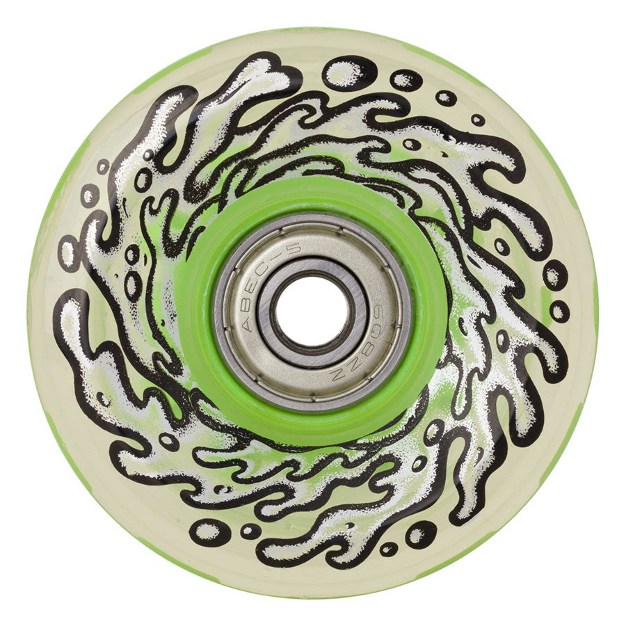 Santa Cruz Slime Balls OG Slime Light Ups with Bearings 78a Skateboard Wheels 60mm