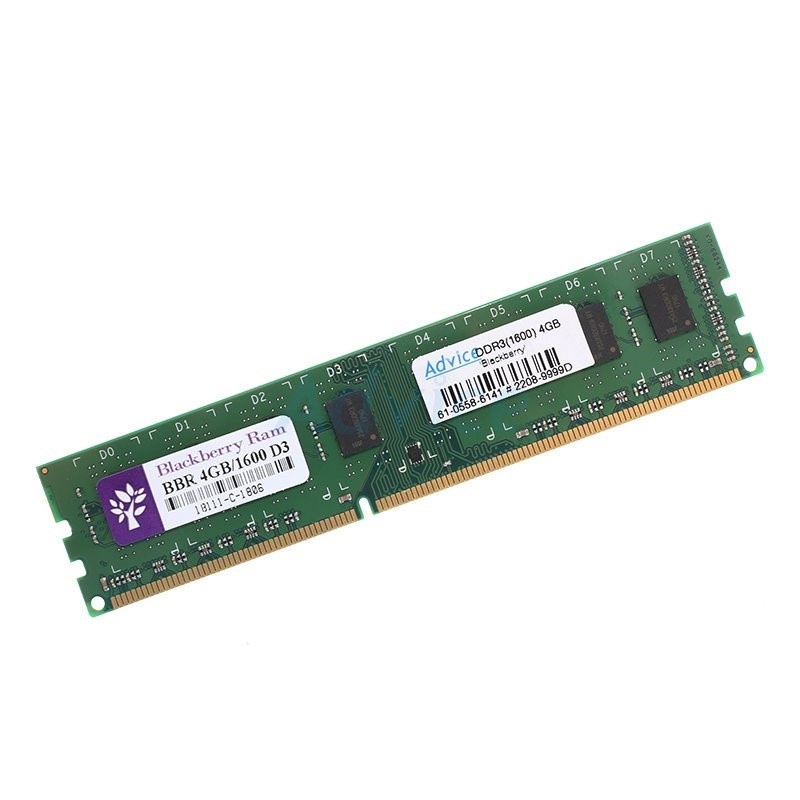 RAM DDR3(1600) 4GB BLACKBERRY 16 CHIP ประกัน LT.  แรม คอมพิวเตอร์ PC ประกัน LT.