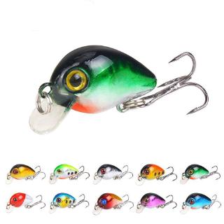 เหยื่อปลอมพลาสติกแข็ง สำหรับตกแต่ง ขนาด 3 ซม  10 สี