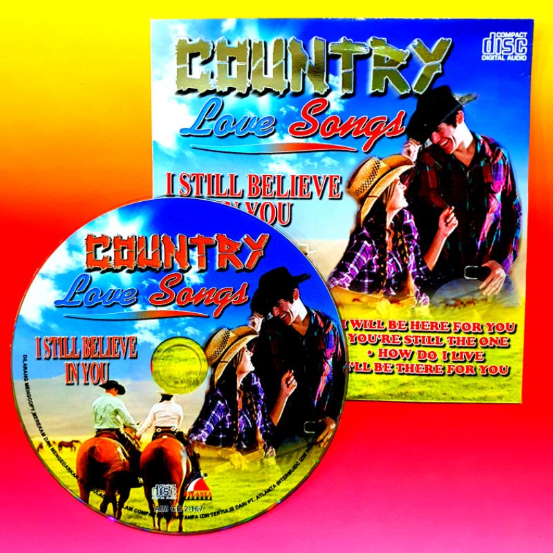 ORIGINAL CASSETTE CD AUDIO MUSIC 21 COUNTRY SONGS LOVE SONGS COMPACT DISC SWEET MEMORIES SONGS