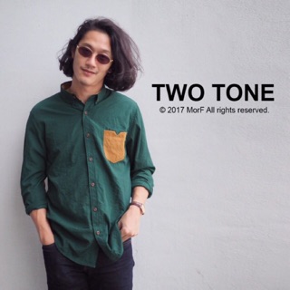 Two Tone Shirt เสื้อเชิ้ต แขนยาว