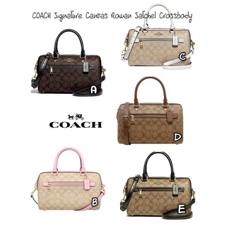 C//O//A //C//H Signature Canvas Rowan Satchel Crossbody Code:B16D231065  แบรนด์แท้ 100% งาน Outlet