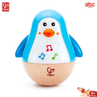 Hape لعبة خشبية موسيقية البطريق المتأرجح الرنّان Penguin Musical Wobbler لعبة تنمية مهارات من عمر 6 أشهر فأكثر صورة 2