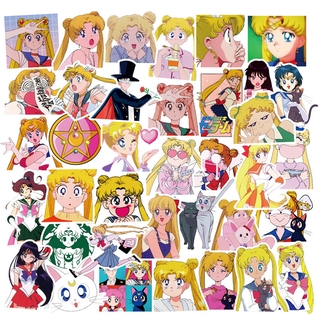 50 ชิ้น / ชุด ❉ สติกเกอร์ Sailor Moon Series 04 สําหรับติดตกแต่ง ❉ สติกเกอร์แฟชั่น ลายการ์ตูนอนิเมะ กันน้ํา DIY