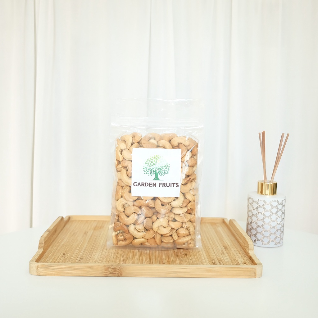 Roasted Cashew nut Whole เม็ดมะม่วงหิมพานต์เม็ดเต็มอบ ขนาดจัมโบ้คัดไซด์พิเศษ เกรด A อบใหม่ตามออเดอร์ By Garden Fruits - รูปที่ 4