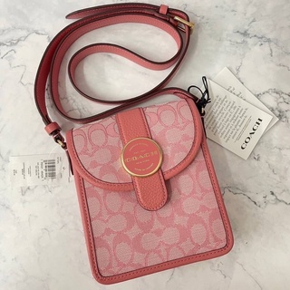 รุ่นใหม่ล่าสุดNEW Coach NorthSouth Lonnie Crossbody In Signature Jacquard