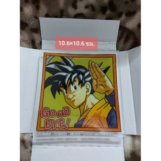 จานแก้วดราก้อนบอล BANDAI แมวทอง จากญี่ปุ่น