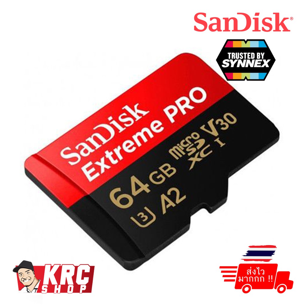 [ส่งไวมาก] SanDisk Extreme Pro 64GB microSDXC A2 170MB/s 90MB/s (SYNNEX)