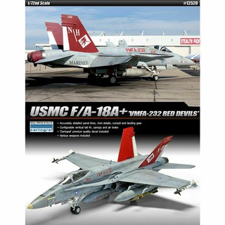 โมเดลเครื่องบิน Academy Model 1/72 AC12520 USMC F/A-18+"VMFA-232 RED DEVILS"