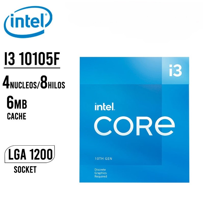 CPU (ซีพียู) INTEL 1200 CORE I3-10105F 3.7 GHz Warranty 3 - Y