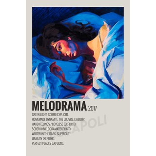 โปสเตอร์ ลายปกอัลบั้ม Melodrama ศิลปิน Lorde