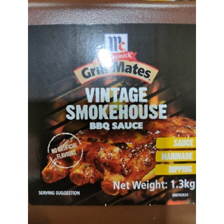 McCormick BBQ SAUCE (Halal) Wingate Smoke House 1.3 kg