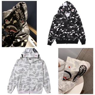 WANNA ONE Style BAPE 2018ss Luminous Shark Sweater Camouflage