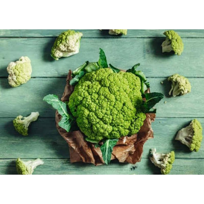 เมล็ดพันธุ์กะหล่ำดอกสีเขียว Green Cauliflower Seed บรรจุ 100 เมล็ด ของแท้ คุณภาพดี ราคาถูก นำเข้าจาก