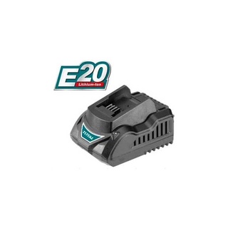 Total แท่นชาร์จแบตเตอรี่ 20โวลท์ (E20) รุ่นTCLIE2002 ( E20 20V 2Amp Fast Intelligent Battery Charger )