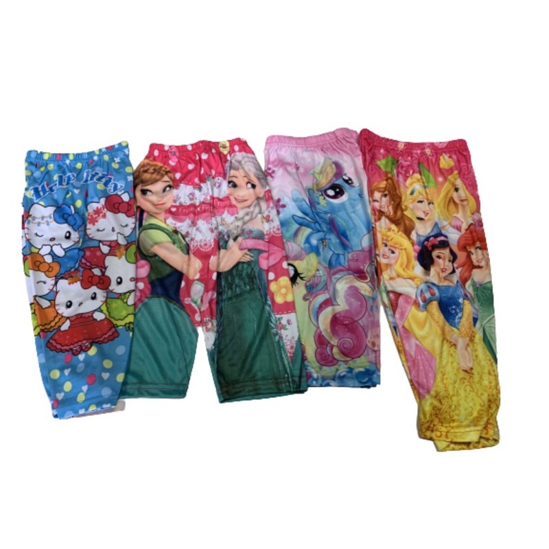 กางเกง Disney Princess Frozen Seluar Hello Kitty Pony 2-7 ปี