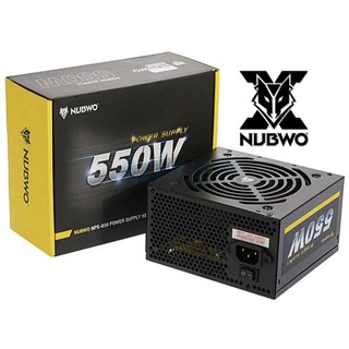 POWER SUPPLY NUBWO LEAGUE NPS-030 550W  รับประกันศูนย์2ปี # อุปกรณ์จ่ายไฟ พาวเวอร์ซัพพาย รุ่นธรรมดา ไม่มีสายถัก