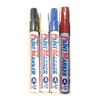 ปากกาเพ้นท์Artline Paint Marker อาร์ทไลน์ หัวกลม EK-400 2.3 mm เขียนได้ทุกพื้นผิว มีให้เลือก 4 สี สีดำ แดง น้ำเงิน ขาว