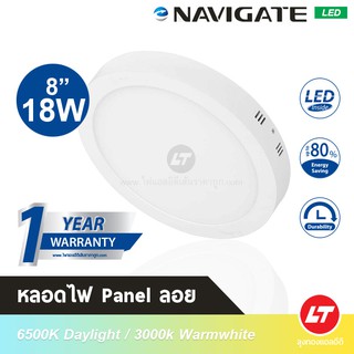 Navigate โคมพาแนลแบบลอย (Led Panel Light) ทรงกลม 8" 18W