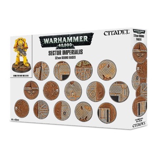 Warhammer 40k : Sector Imperialis 32mm Round Bases