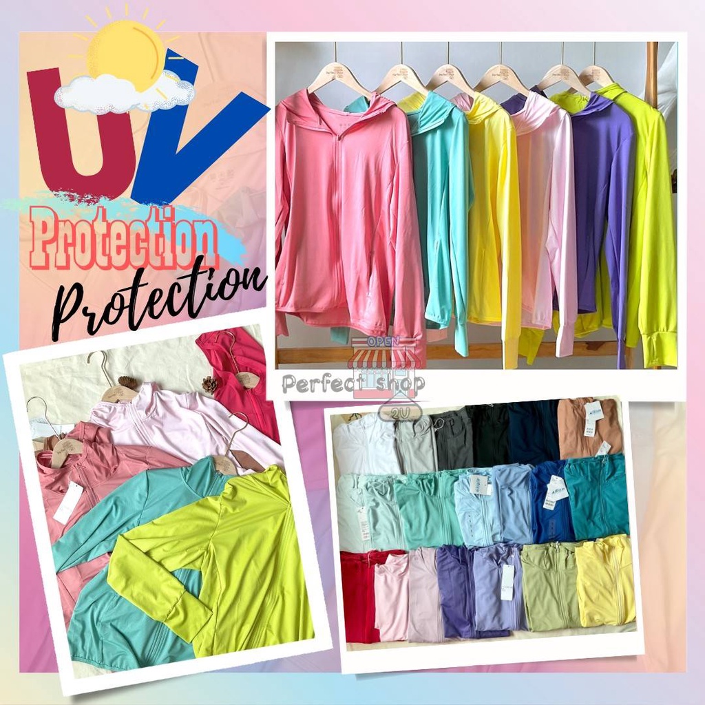 (พร้อมส่ง)เสื้อแขนยาวกันแดด UV cut UPF40 รุ่น AIRism กันแดดได้จริงรับประกัน(2)