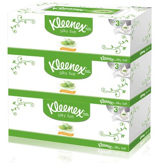 🔥*พร้อมส่ง*🔥 คลีเน็กซ์ กระดาษชำระ เส้นใยธรรมชาติ 80 แผ่น แพ็ค 3 Kleenex Tissues natural facial 80 sheets Pack 3