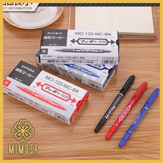 MIMOSA ปากกา Permanent CD MARKER สูตรน้ำมัน กันน้ำ สำหรับเขียนซองไปรษณีย์พลาสติก ปากกาเขียนซองไปรษณีย์