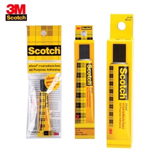 กาว กาวยาง Scotch 3M 7 ml. / 20 ml. / 35 ml. กาวสารพัดประโยชน์ ใช้ติดกับวัสดุต่างๆ เนื้อเจลใส (1หลอด)