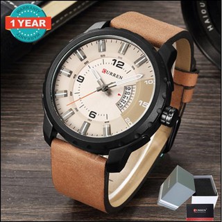 Curren นาฬิกาข้อมือผู้ชายCasual Look เท่ห์ แสดงวันที่  รุ่น C8246