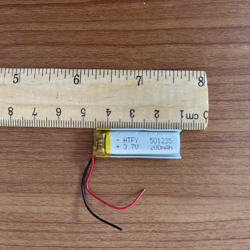 แบตเตอรี่ลิเทียม 3.7V200mah(501235)
