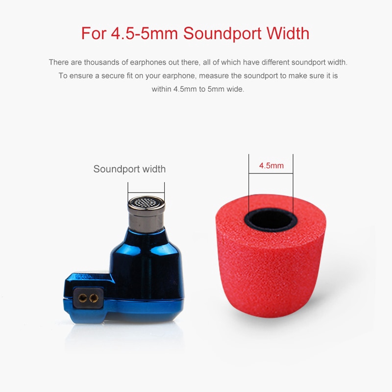 Trn แผ่นโฟมตัดเสียงรบกวน S/M/L 4.5มม. T400 สําหรับหูฟัง 3 คู่ Memory Foam Eartips For In Ear Earphone Earbud Ear Cushions
