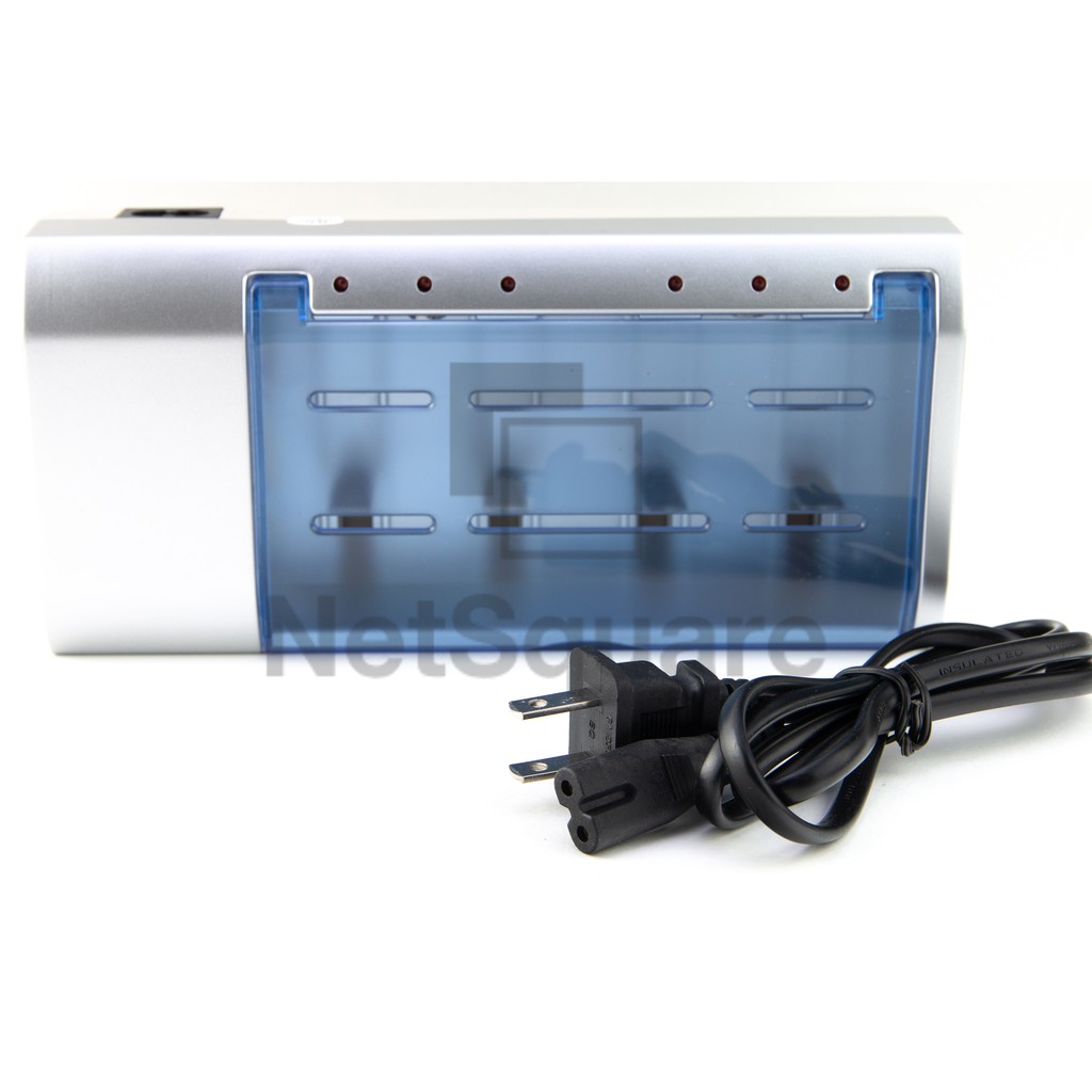 เครื่องชาร์จแบตเตอรี่ เครื่องชาร์จถ่าน 4 ก้อน ถ่าน C D AA AAA 9V Ni-MH/Ni-Cd Battery Charger [แถมสาย